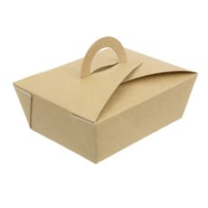 Caja de Menu Kraft 131x131x115mm (25 Uds)