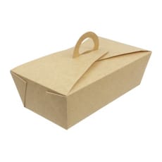 Caja de Menu Kraft 131x131x115mm (25 Uds)