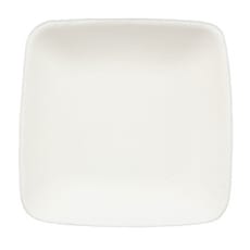 Mini Plato Caña de Azúcar Cuadrado Blanco 6,5x6,5cm (50 Uds)
