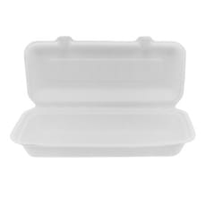 Envase Panini Caña de Azúcar Blanco 290x273x37,5mm (50 Uds)