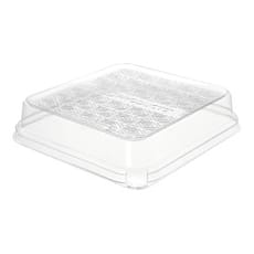 Tapa PLA para Envase de Caña de Azúcar Blanco 18,5x18,5cm (50 Uds)