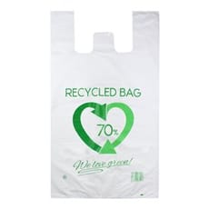 Bolsa Plástico Camiseta 70% Reciclado 70x80cm G200 (50 Uds)