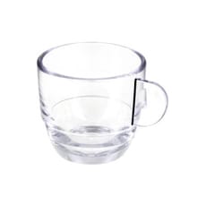 Taza Reutilizable SAN "Espresso" Transparente 80ml (6 Uds)