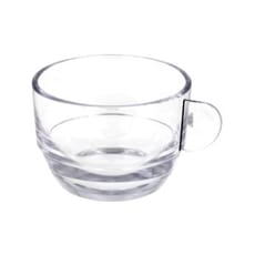 Taza Reutilizable SAN "Cappuccino" Transparente 166ml (6 Uds)