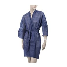 Bata Kimono en TST PP con Cintas y Bolsillo Azul XL (10 Uds)