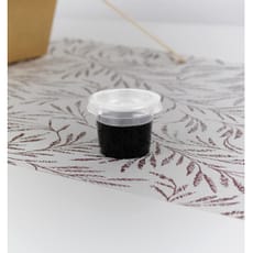 Tapa Tarrina para Salsas PLA Transparente 30ml (200 Uds)
