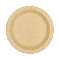 Plato de Cartón Redondo Antigrasa Kraft Ø18cm 245g/m² (50 Uds)