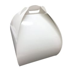 Caja Mariposa Para Tarta Alta Blanco 25x25x32cm (25 Uds)