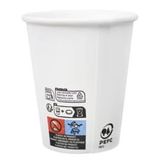 Vaso Cartón 9 Oz/280ml Blanco Ø8,0cm (50 Uds)