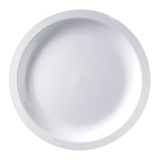 Plato Reutilizable PP Llano Blanco Round  Ø18,5cm (50 Uds)