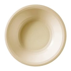 Plato Hondo Reutilizable PP Crema Round Ø19,5cm (50 Uds)