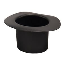 Sombrero Degustación Hot Form Negro PP 60ml (24 Uds)