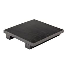 Bandeja de Bambú Negro para Sushi 15x15x2,5cm (1 Ud)