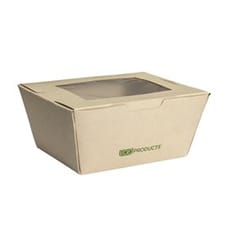 Caja “Doggy Bag“ Kraft con Asa 12,5x25x7,5cm (25 Uds)