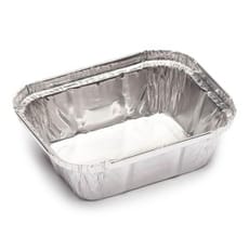 Bandeja Aluminio 250ml 128x100x32mm (100 Uds)