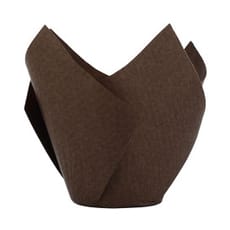 Cápsula Muffin Tulipa Twist Ø50x65/98 mm Marrón (2.000 Uds)
