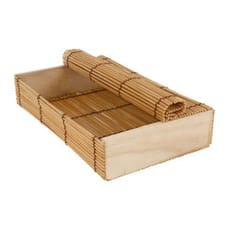 Envase de Bambú para Sushi 23x13x4,5cm (1 Ud)