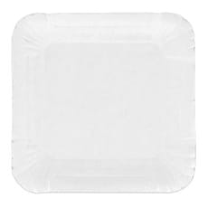 Bandeja de Carton Cuadrada Blanca 13x13 cm (100 Uds)