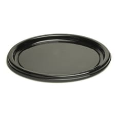 Plato de Plastico Redondo Negro 18 cm (25 Uds)