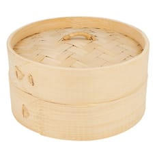 Vaporera de Bambú con Tapa Ø15x8cm (1 Ud)