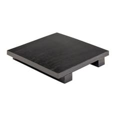 Bandeja de Bambú Negro para Sushi 15x15x2,5cm (1 Ud)