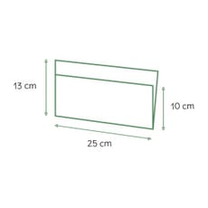 Bolsa Antigrasa Abierta 25x13/10cm Blanco (100 Uds)