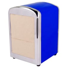 Dispensador Miniservis de Acero Azul 10,5x9,7x14cm (1 Uds)