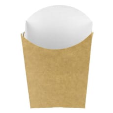 Caja Kraft para Fritas Mediana 8,2x3,5x12,5cm (25 Uds)