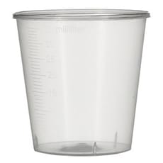 Vaso de Plastico Graduado PP Transp. 35 ml (50 Uds) 