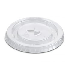 Tapa Plana con Cruz PP Cristal Ø7,9cm (50 Uds)