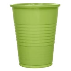 Vaso de Plástico PS Verde Lima 200ml Ø7cm (50 Uds)