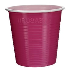 Vaso Reutilizable PS Bicolor Fucsia 160ml (30 Uds)