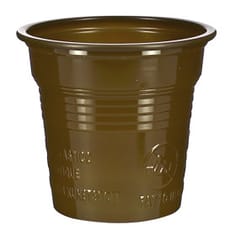 Vaso de Plástico PS Marrón 80ml Ø5,7cm (50 Uds)
