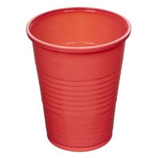 Vaso de Plástico PS Rojo 200ml Ø7cm (50 Uds)