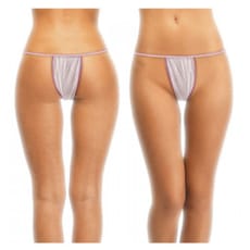 Tanga en TST de PP Dama Grande Blanco (100 Uds)