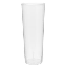 Vaso Tubo Plástico Irrompible PP 300 ml (10 Uds)