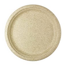 Plato de Pulpa de Trigo Natural Ø26cm (50 Uds)
