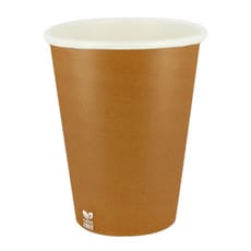 Vaso Cartón Plastic Free 14 Oz/420ml "Caramelo" Ø9,0cm (50 Uds)