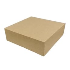 Caja Cartón Kraft con Frontal Abatible 26x26+10cm (25 Uds)