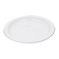 Plato Llano Reutilizable Económico PS Blanco Ø22cm (25 Uds)