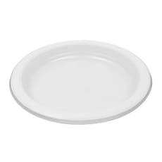 Plato Llano Reutilizable Económico PS Blanco Ø17cm (25 Uds)