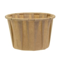 Tarrina de Papel Plisado Kraft de 60ml (250 Uds)