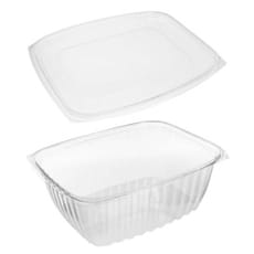 Envase Compostable PLA con Tapa 1890ml (50 Uds)