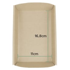 Molde Horno Kraft 16,8x11x3,8cm (402 Uds)