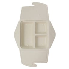 Envase Box to Go Caña de Azúcar 3C 21x21x4cm 900ml (50 Uds)