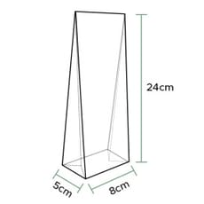 Bolsas Polipropileno Fondo Cuadrado 8x24+5cm G160 (100 Uds)