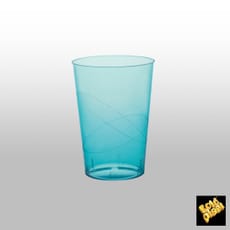 Vaso Reutilizable PS Cristal Moon Turquesa Transp. 230ml (50 Uds)
