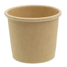 Tarrina Cartón Kraft para Salsas 30ml Ø4,4cm (50 Uds)