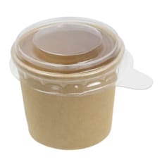 Tapa PET Transparente para Tarrina Salsas 30ml Ø4,4cm (50 Uds)