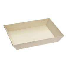 Bandeja de Madera 13x6,5x2cm 125ml (25 Uds)